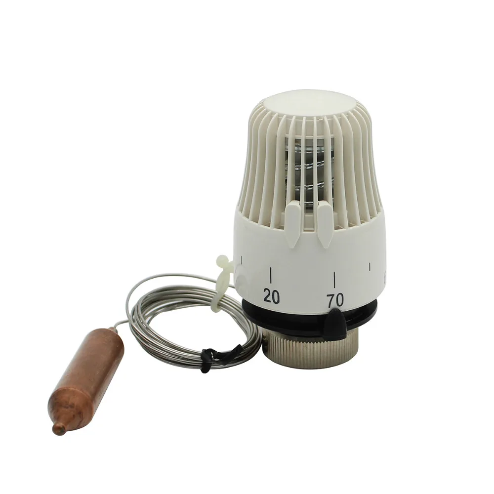 

Thermostatic radiator valve actuator with temperature sensor probe for room radiant underfloor flooring heating system m30