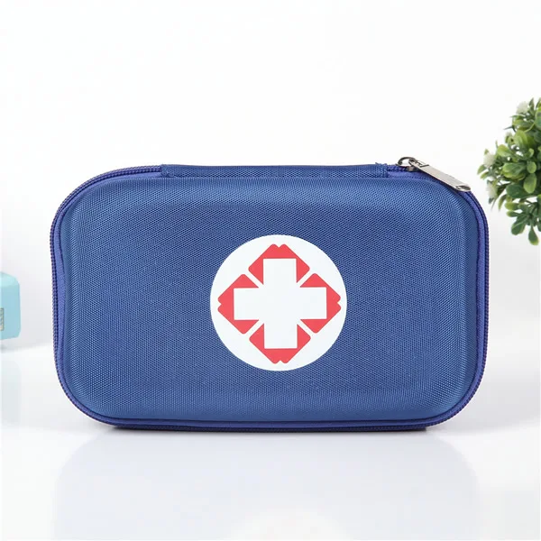 Многослойные Карманы Портативный Открытый аптечка водонепроницаемая сумка EVA для экстренной медицинской помощи в путешествиях семьи или автомобиля - Цвет: Blue