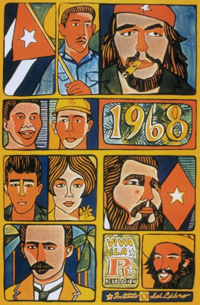 Винтажный туристический постер на холсте кубинский путешествия|retro poster|paper