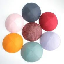 150 шт. Ассорти различные Лен kippot еврейского Yarmulke Kippah kippot 17 см