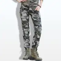 Women Casual Pants Summer Plus Size Jogger Pants Military Camouflage Women Pants Slim Fit Female Cotton Elegant Capris Gk-9522B