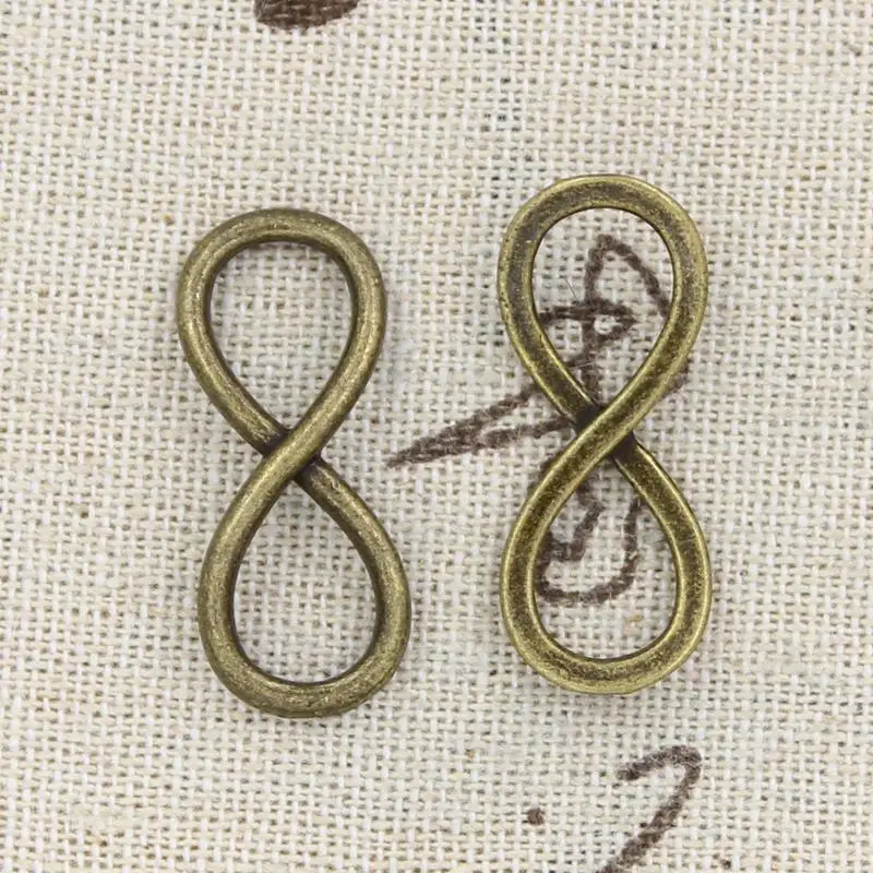 

8pcs Charms infinity 30x12mm Antique Making pendant fit,Vintage Tibetan Bronze,DIY bracelet necklace