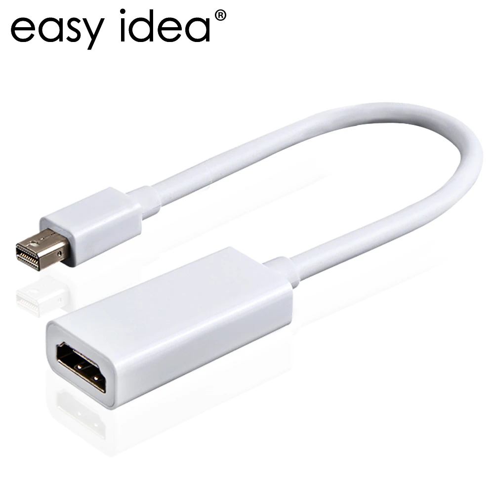 

NEW Mini DisplayPort To HDMI Adapter Cable Mini Display Port DP Converter Thunderbolt High Quality For Apple Macbook Pro Air