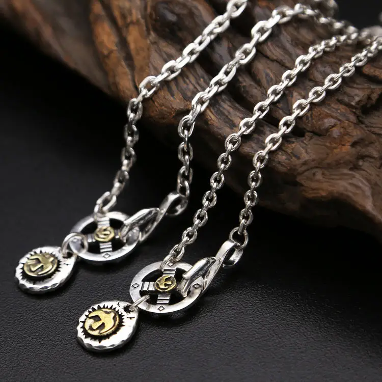

Solid Silver 925 Vintage Indian Style Long Chain Necklace Men Women For Jewelry Making Solid 925 Sterling Silver Necklace Men