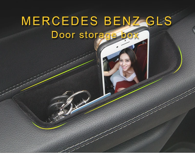 Карманго для Mercedes Benz GLS X166- автомобильный стиль дверная коробка для хранения Органайзер чехол аксессуары для интерьера