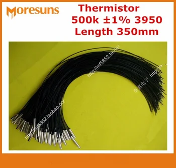 

Fast Free Ship 10pcs/lot NTC temperature sensor 500K 1% 3950 200C L=350mm NTC Thermistor
