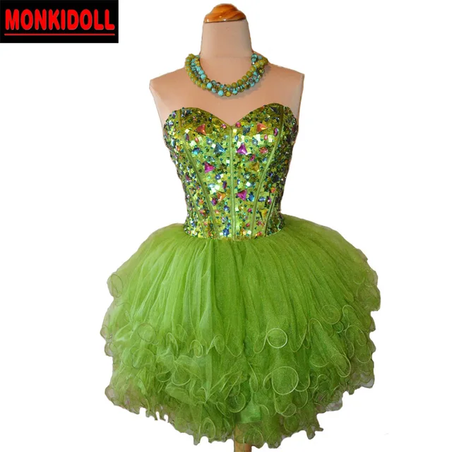 Green Short Prom Dresses Hot