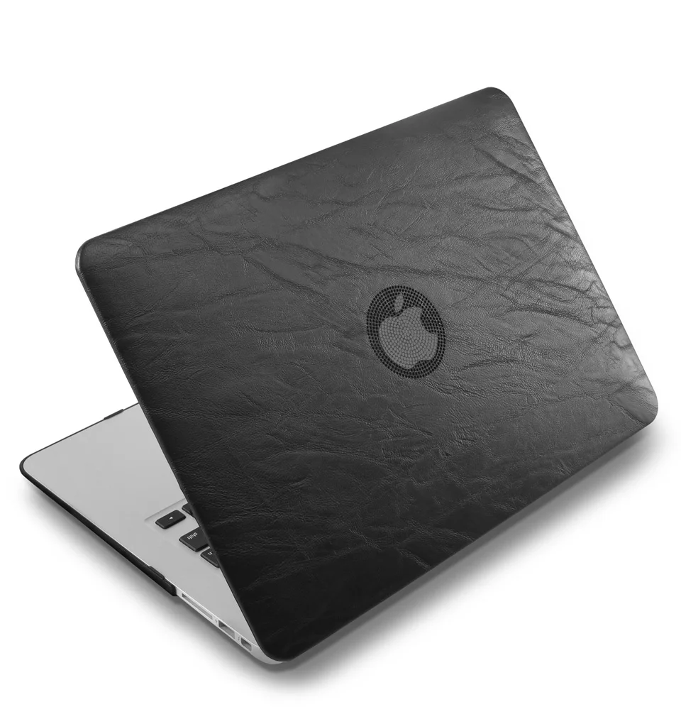 Внешний корпус из ПУ кожи и жесткий пластиковый чехол для ноутбука MacBook Air Pro Retina 11
