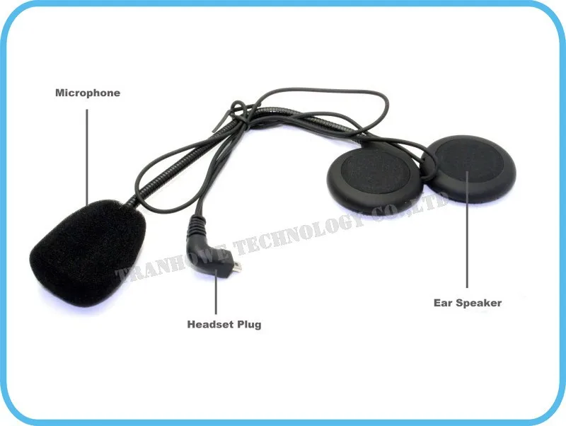 2-way 1000M Интерком BT interphone bluetooth мотоциклетный шлем гарнитура Поддержка NFC Tech с FM raido