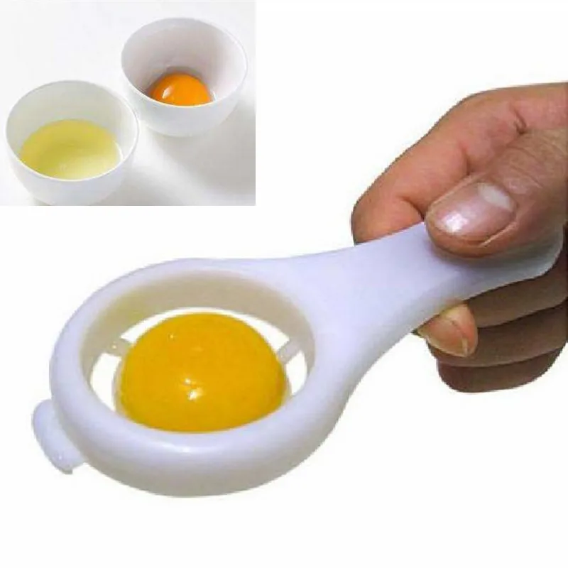 Яйцо белый Йорк Сепаратор DIY пластик белое яйцо разделители держатель сито с ручкой кухонные гаджеты Инструменты для яиц