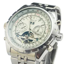 Reloj Hombre JARAGAR Relojes De Moda Para Hombre Caja de Regalo Día Del Volante Mecánico Auto Stell Reloj del Regalo de Navidad Libera la Nave