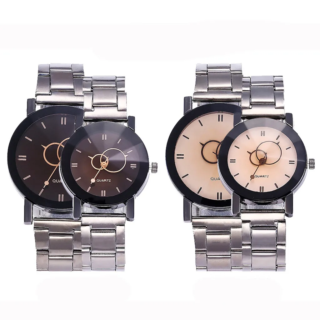 

1 Pair New Brand Luxury Lover Watches Week Date Watch Men Women Watches Quartz Couples Wristwatch Relogio Feminino Gift Box 533