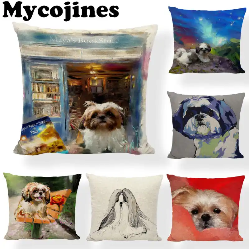 shih tzu cushion covers