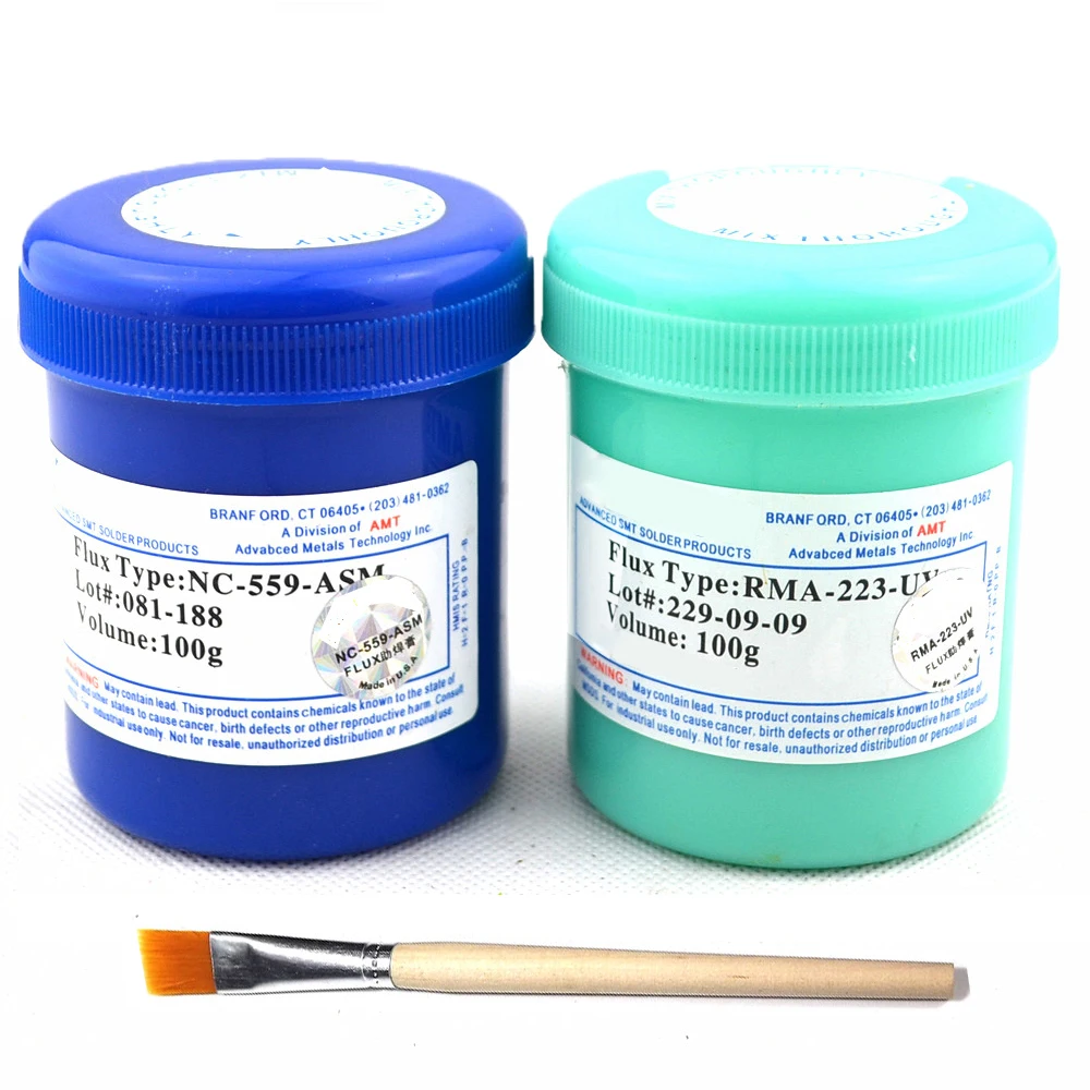 100G NC 559 ASM+RMA 223 UV Lead Free Solder Flux Paste For SMT BGA