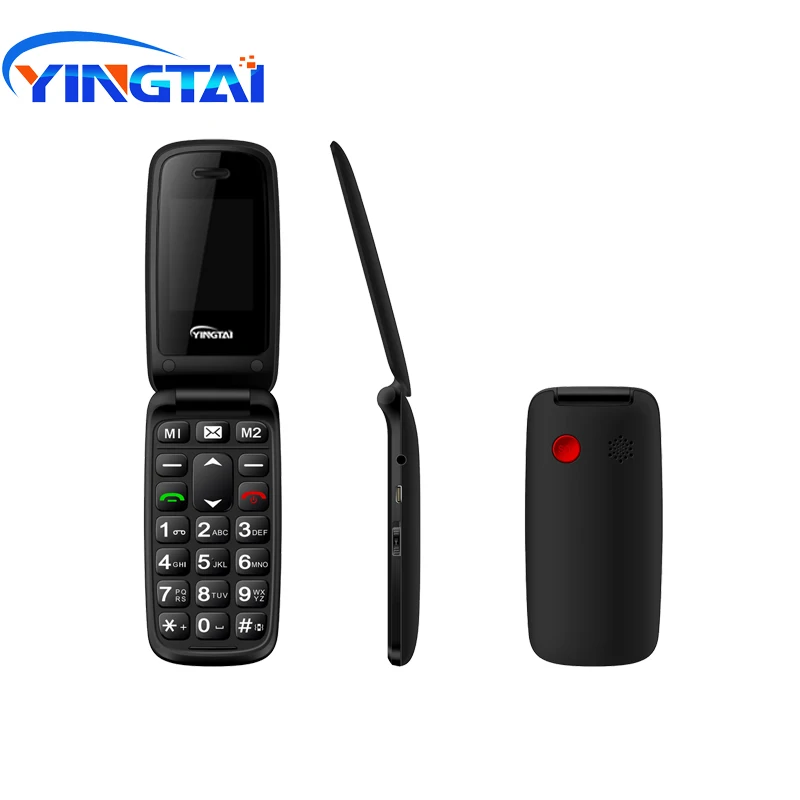 Оригинальный YINGTAI T16 GSM раскладушка двойной экран китайский телефон для пожилых