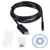2017 Nuevo mini cámara 7mm 6 LED USB Endoscopio Impermeable diámetro de La Lente del animascopio de La Serpiente Inspección Cámara de Vídeo de 7mm 2 M Mejor precio ► Foto 1/6