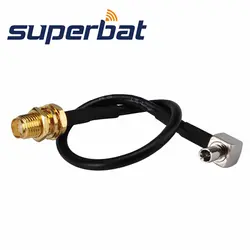 Superbat RF коаксиальный кабель 5 шт. внутренний разъем SMA переборка к TS9 мужской прямоугольный RG174 20 см беспроводной Кабель-адаптер в сборе