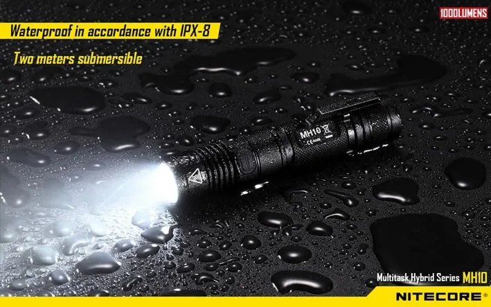 Nitecore MH10 USB зарядки 1000lm CREE XM-L2 U2 светодиодный фонарик с nitecore 18650 NL183 аккумуляторная батарея комплект