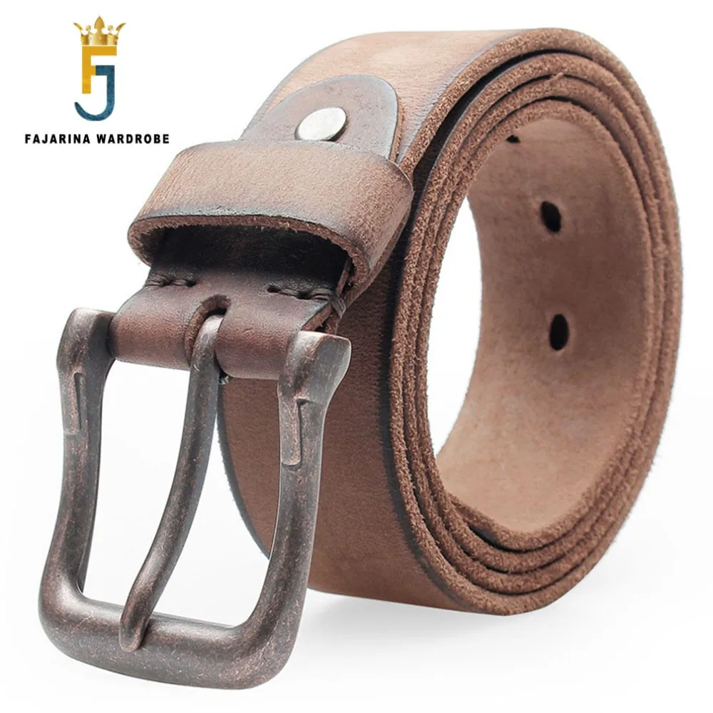 Ремень мужской из натуральной кожи 3 8 см в стиле ретро|pins belt|leather belts for menleather belt |