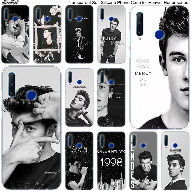 Горячий Shawn mendes постер Мягкий силиконовый чехол для телефона Huawei Honor 20 20i 10 9 8 Lite 8X 8C