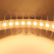 20 шт./упак. 2,4 Вт светодиодный настенный светильник IP65 Водонепроницаемый DC12V светодиодный модуль удара реклама лампа светодиодный фон свет