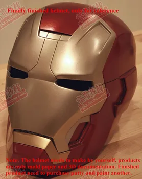 

Iron Man helmet must make their own paper model DIY 1:1 can be worn head*