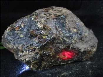 

Natural Red Blood Amber Minerals Stones Perot Blood Crystal Rock Specimens Mellite Noneystone Processing of Raw Material