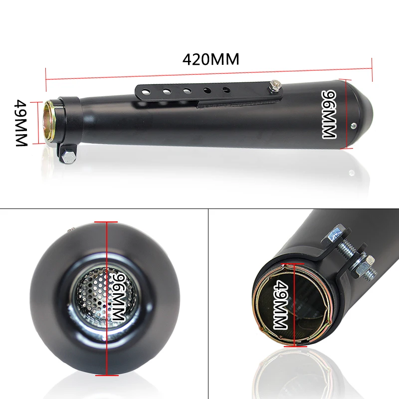 Винтажный Вертикальный чехол Alconstar в стиле ретро 38 46 мм|motorcycle exhaust muffler|motorcycle muffler