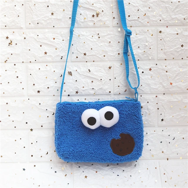 Sesame Street ELMO OSCAR cookie Monster Plush Cute Messenger Shoulder bag  Cell Phone Pocket Crossbody Coin Purse for Kid Girl - AliExpress