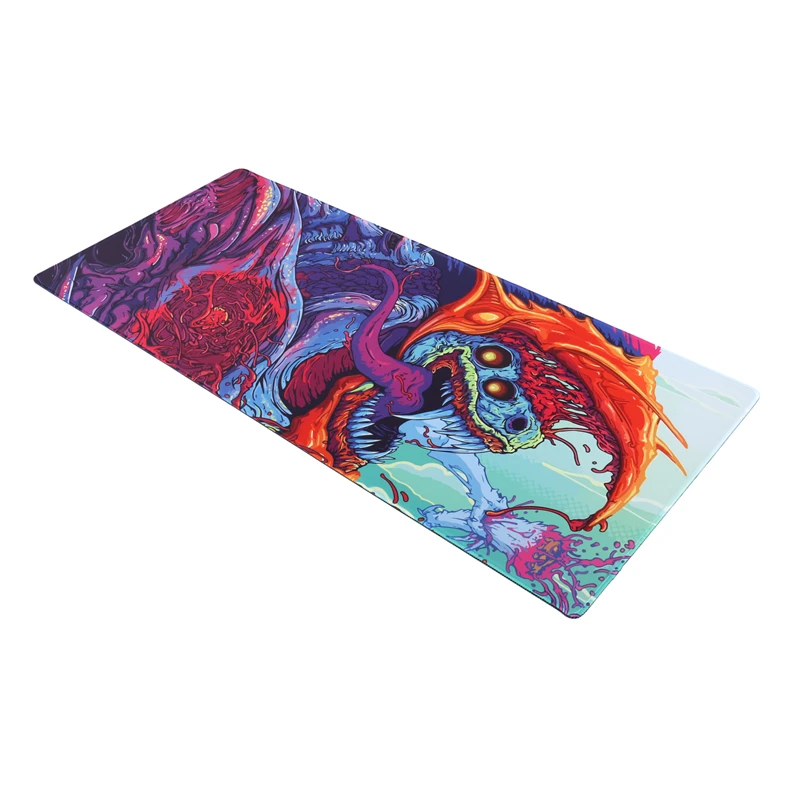 900x400 мм большой игровой коврик для мыши XL XXL оверлок Настольный CS: GO CSGO dragon hyper beast