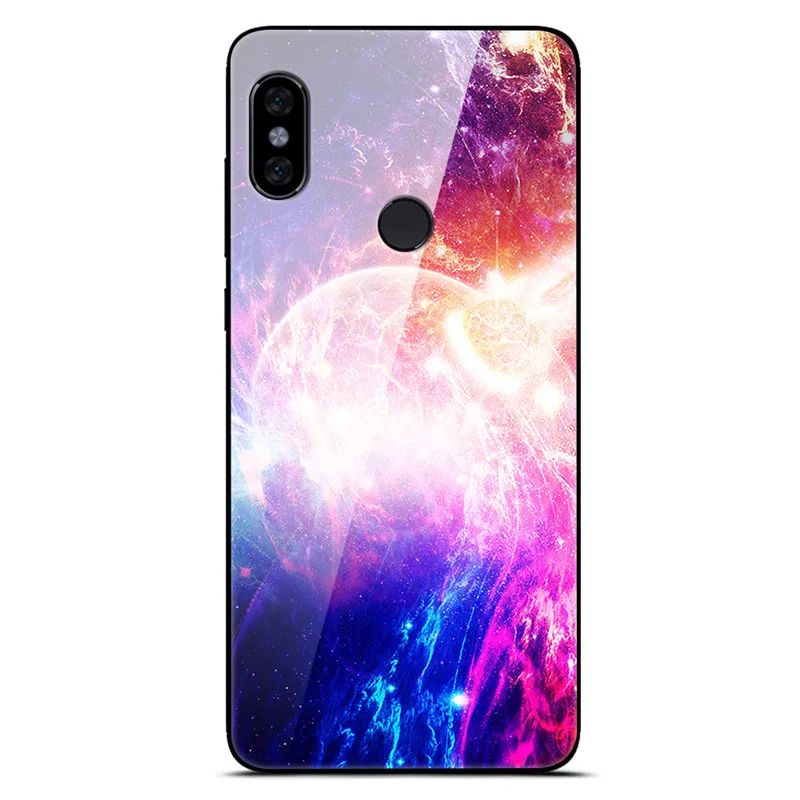 4 Для Xiaomi Redmi Note 5 чехол закаленного стекла крышка с рисунок,чехол для телефона для Redmi Note 5 Pro ТПУ бампер чехол на для Xiaomi Redmi Note5 - Цвет: 4