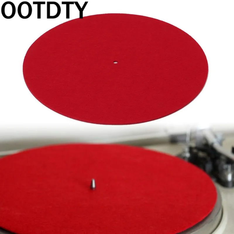 

OOTDTY Turntable Mat Slipmat Audiophile 3mm Felt Platter Vinyl Record Players Anti-Vibration Durable Anti-Static