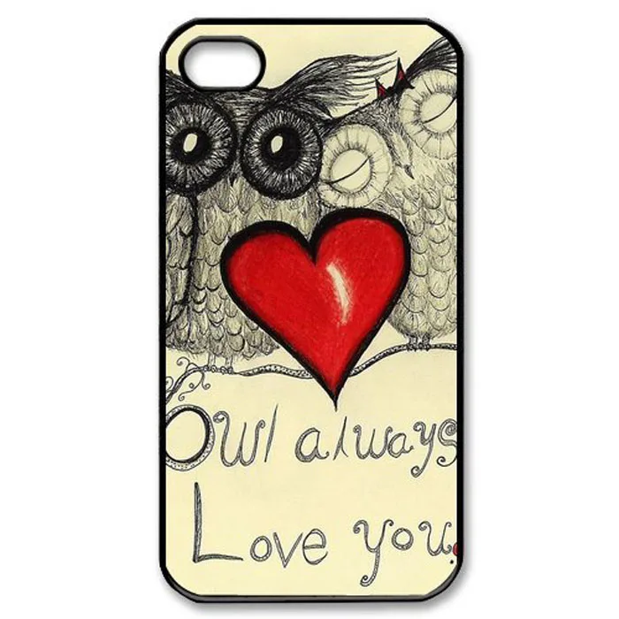 

Plastic Colourful Shockproof Waterproof Lovely HeartLover Owl Always Love you Hard Case Cover Back for Apple iPhone 5 5S 5TH