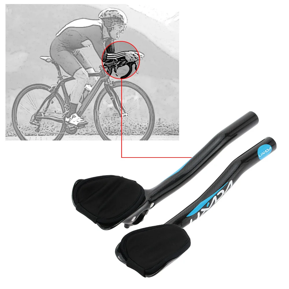 Bicycle Handlebar Extensions Aero Bar Clip On Horn Black Touring Arm Rest Bars