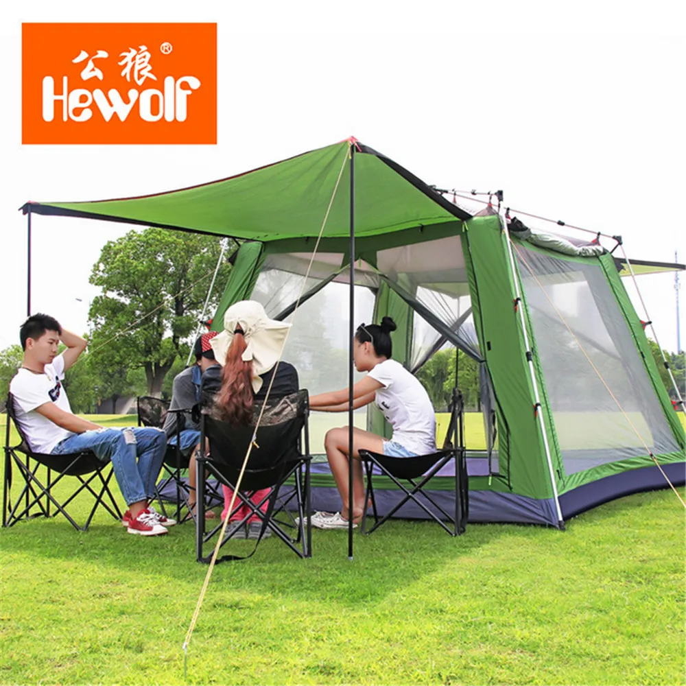 DHL Free shipping Ultralarge outdoor 5 8 persons beach camping tent