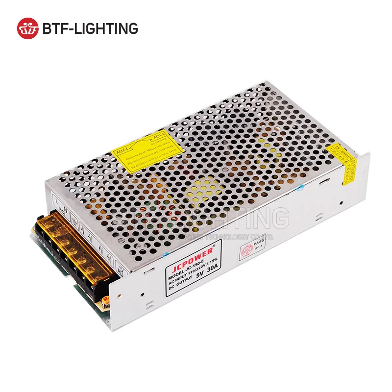 

5V 30A 150W Universal Regulated Switching power supply for WS2812B WS2811 WS2801 LED Strip light AC to DC