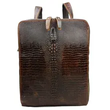 Fashion Vintage Brown Genuine Leather Women Backpack Leather Casual Day Packs Girl School Backpacks Women Shoulder Bag #VP-B1225