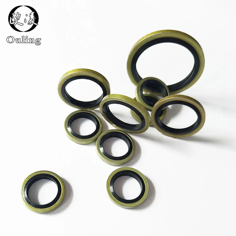 6/8/10/12/14/1660mm Bonded Washer Metal Rubber Oil Drain Plug Gasket
