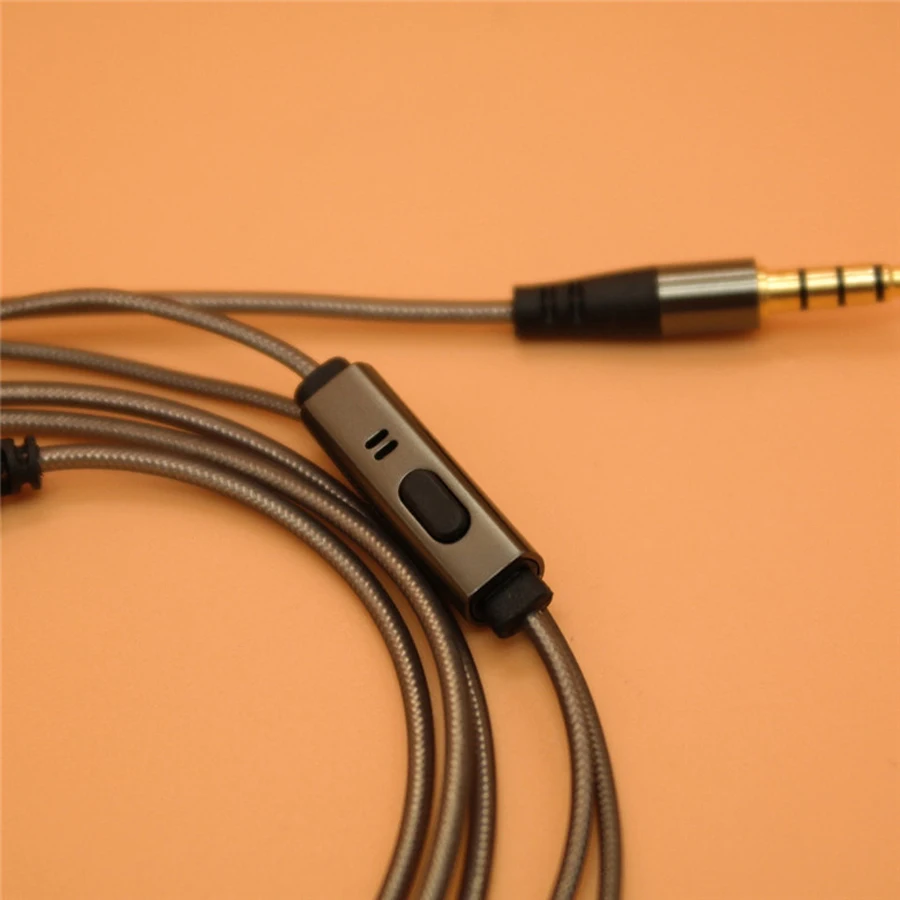 DIY Replacement MMCX Cable for SE215 SE535 SE846 SE425 UE900 Earphone Upgraded Headset Cord with MIC cable