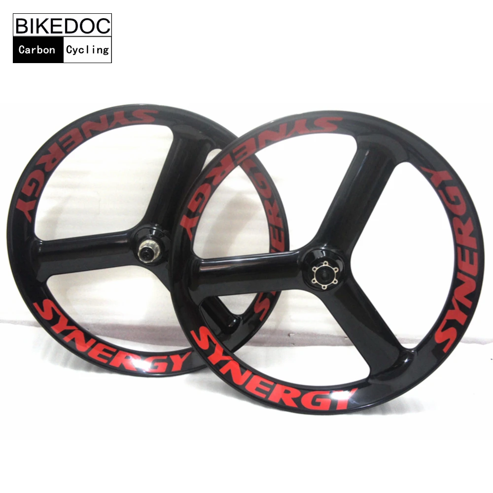 Excellent BIKEDOC 90mm*40mm Carbon Fatbike Wheel Front 135mm&150mm Rear 170mm&177mm&190mm&197mm Thru-axel Fatbike Tri Spoke Wheel 1