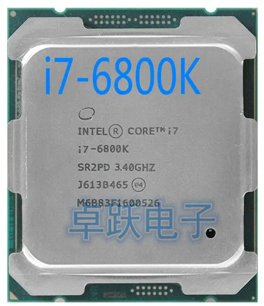 Intel Xeon I7-6800K I7 6800K 3,40 ГГц 15 м 14nm 6 ядер LGA2011-3 140W процессор