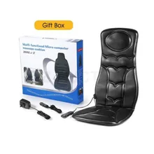 US Plug 10 Мотор Вибрационный Массажный стул Подушка сиденья w/Heat для домашнего офиса автомобиля проводной пульт дистанционного управления массажное кресло