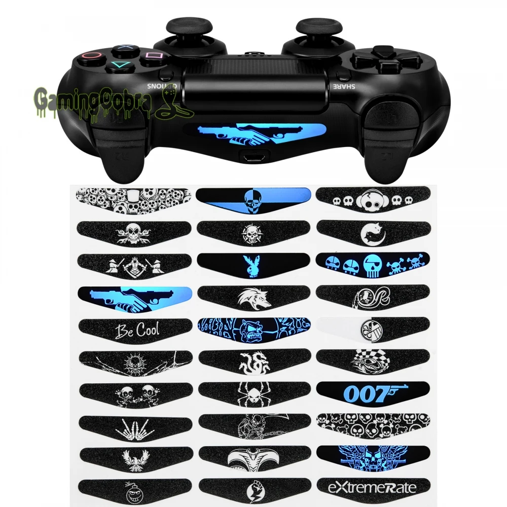 

Custom Led Light Bar Cover Decal Stickers for PS4 Pro Slim Controller 60 PCS