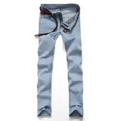 Xmy3dwx Для мужчин Джинсы для женщин осень-зима стрейч темно-синий Бизнес Повседневное джинсовые штаны мужской тонкий почесал джентльмен