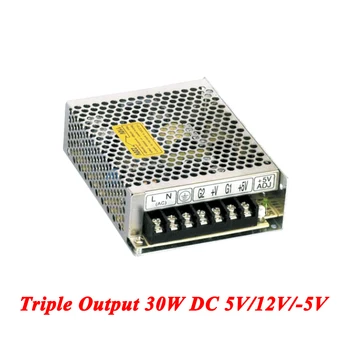 

T-30A Triple Output Switching Power Supply 30W 5V 12V -5V,Ac-Dc Converter For Led Strip Light,AC 110V/220V Transformer To DC