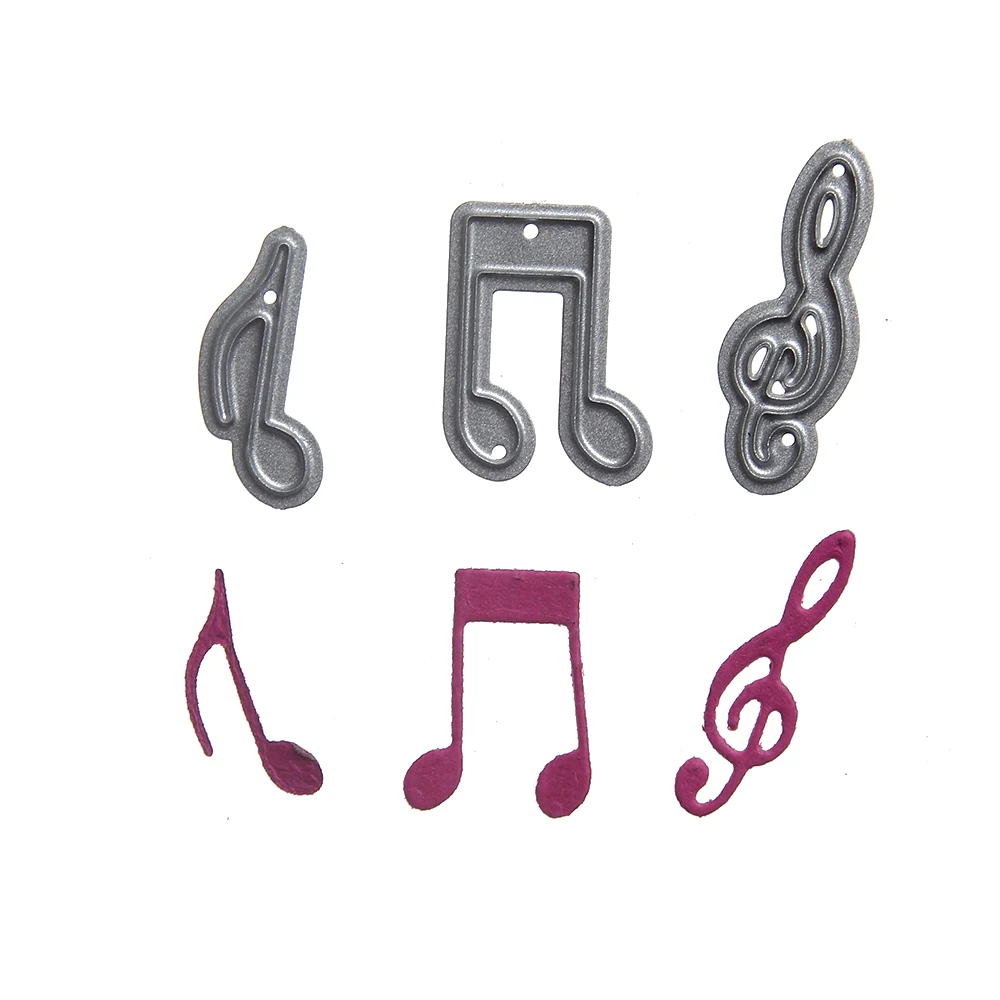 

Metal Cutting Dies Stencil Scrapbook Album Paper Card Embossing Craft DIY Scrapbooking Mini Musical Note Template Ornament