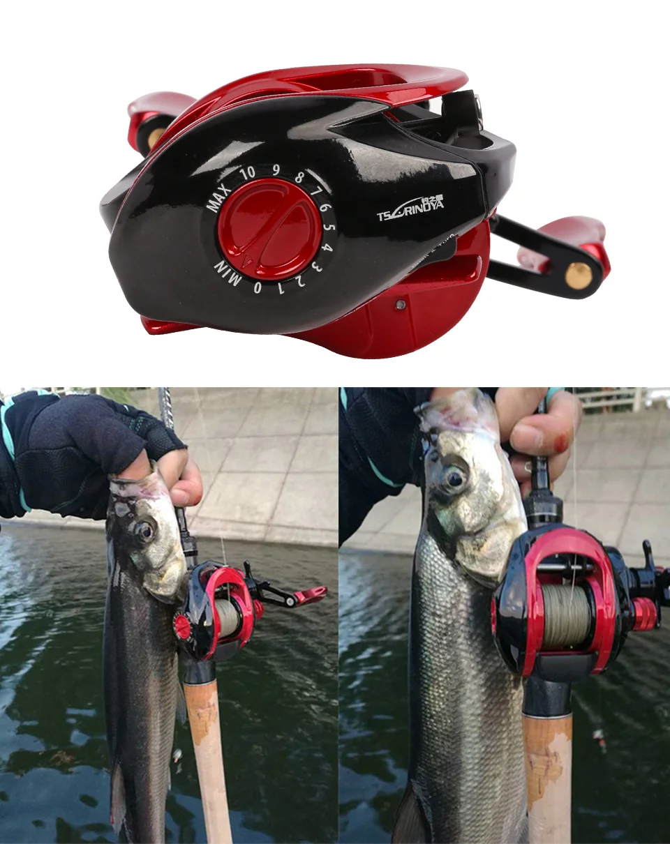 Carretel de Pesca Carretel de Carcaça de Isca Carretel de Reposição 9 + 1bb Tsurinoya 4kg Arrastar Potência Leve Isca xf 50 150 6.6:1 12 arrastar potência 9 + 1bb xf carretel de reposição leve isca