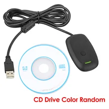 ALLOYSEED для xbox 360 беспроводной контроллер геймпад ПК адаптер игровой USB ресивер для microsoft xbox 360 консоль с CD-приводом