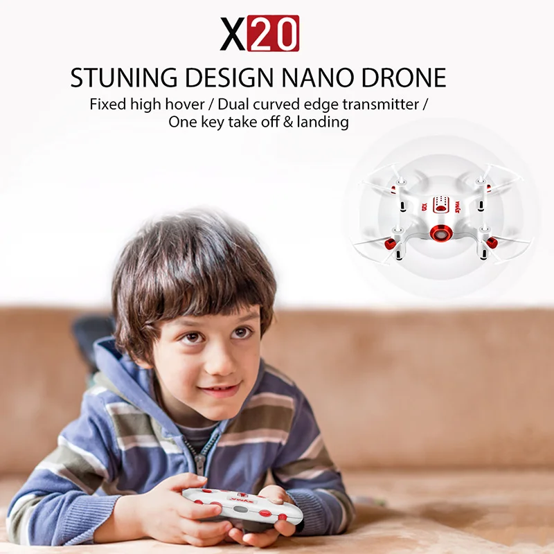 Оригинальный Syma X20 2 4G 4CH гироскоп Карманный Дрон Quacopter с безголовым режимом