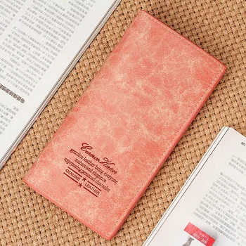 

2020 New Design! Women Long PU Trifold Wallet Lady Clutch Handbag Simple Design Business Wallet Card Holders Money Bags